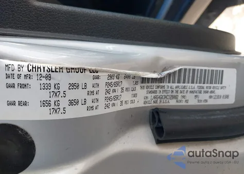 2010 Jeep Commander Sport from USA, damaged, VIN 1J4RG4GK3AC128082